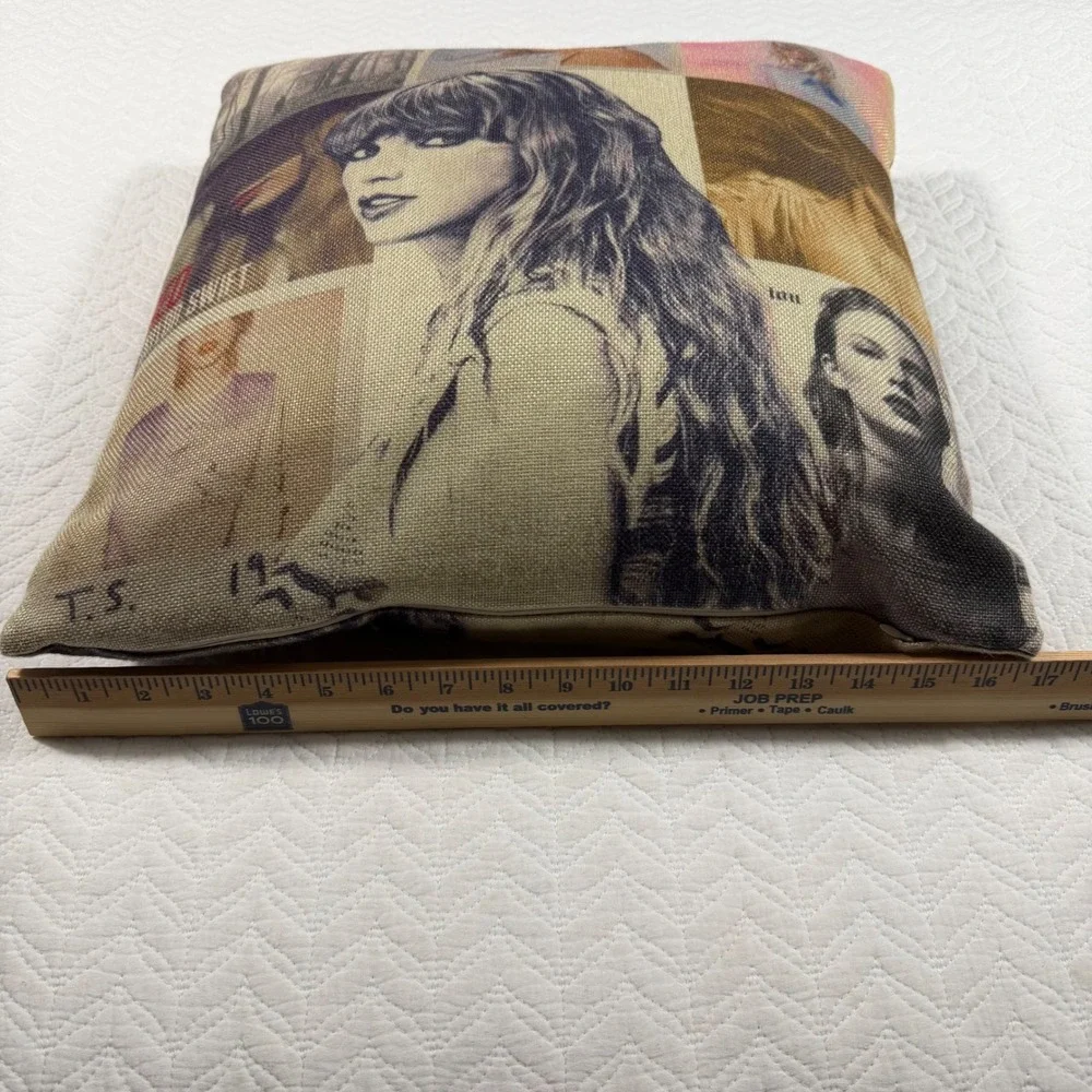 Taylor Swift Red Album Collage Throw‎ Pillow Decorative Square Removable Case